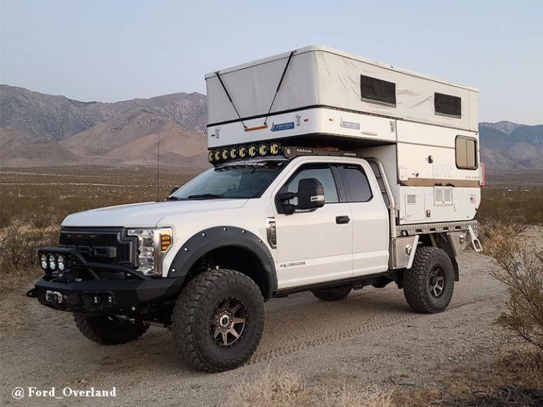 flatbed truck camper