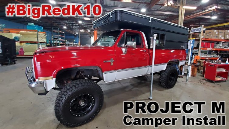 Project M Camper Factory Install on 1983 Chevy K10 Long Bed Squarebody (Savage Camper)